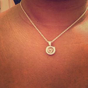 pandora necklace with pendant and mini charm